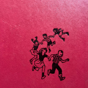 The Happy Hollisers Book Set written by Jerry West-vintage children's mystery books-Set of Five-closeup view of the embossing on the front cover