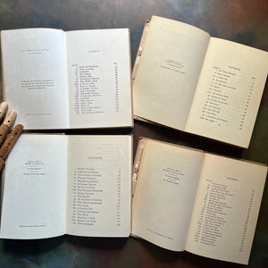 The Hardy Boys Mysteries by Franklin W. Dixon-The House on the Cliff-The Missing Chums-The Crisscross Shadow-The Secret of the Lost Tunnel-children's chapter books-view of the copyright & contents pages