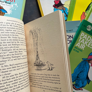 The Hilarious Adventures of Paddington the Bear & More Hilarious Adventures of Paddington Book Sets written by Michael Bond-vintage children's books-view of the illustrations