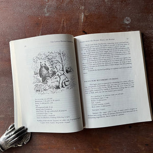 The Little House Cookbook Frontier Foods from Laura Ingalls Wilder's Classic Stories by Barbara M. Walker-vintage cookbook for kids-view of the inside content - an illustration, a recipe & part of the story relating to the recipe