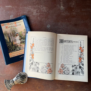 The Mary Frances Garden Book:  Adventures Among The Garden People written by Jane Eayre Fryer-Lacis Edition - view of the contents page