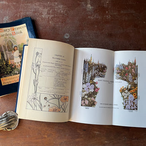 The Mary Frances Garden Book:  Adventures Among The Garden People written by Jane Eayre Fryer-Lacis Edition - view of the illustrations with page foldouts