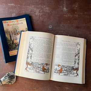 The Mary Frances Garden Book:  Adventures Among The Garden People written by Jane Eayre Fryer-Lacis Edition - view of a sampling of the illustrations & how the book is formatted