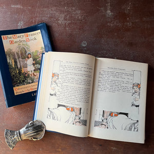 The Mary Frances Garden Book:  Adventures Among The Garden People written by Jane Eayre Fryer-Lacis Edition - view of the illustrations that create a border on each page