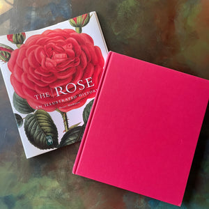 The Rose an Illustrated History written by Peter Harkness with illustrations by Pierre Joseph Redoute-rose flower prints for framing-nature book-coffee table book-view of the front cover