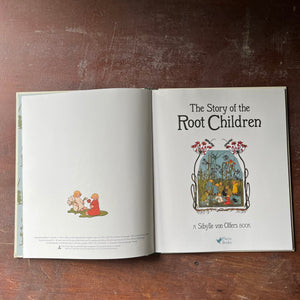 vintage folk tale, vintage children's story - The Story of the Root Children written and illustrated by Sibylle von Olfes published in 2021 by Floris Books, Poland - view of the title page