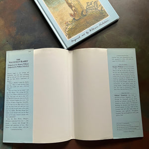 The Velveteen Rabbit written by Margery Williams-illustrated by William Nicholson-vintage children's picture book-view of the dust jacket's inside flaps