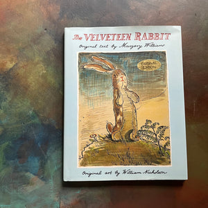 The Velveteen Rabbit written by Margery Williams-illustrated by William Nicholson-vintage children's picture book-view of the dust jacket's front cover