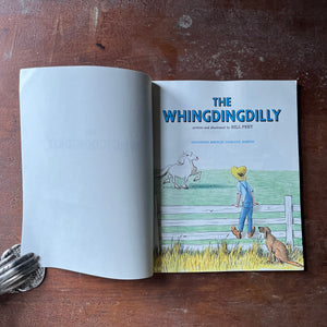 vintage children's picture book - The Whingdingdilly story and illustrations by Bill Peet - view of the title page