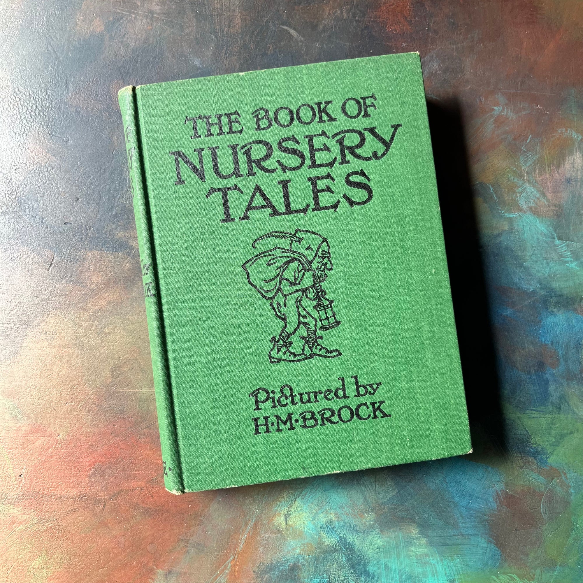 vintage short stories for children, vintage nursery tales - The Book of Nursery Tales with Pictures by H. M. Brock - view of the front cover