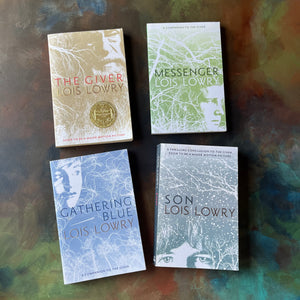 The Giver Quartet Book Set by Lois Lowry- The Giver, Gathering Blue, Messenger, and Son