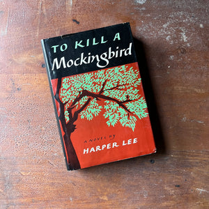 classic American Novel, Pulitzer Prize Novel - To Kill A Mockingbird by Harper Lee-1960 First Edition, 7th Printing - view of the dust jacket's front cover