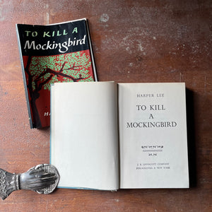 classic American Novel, Pulitzer Prize Novel - To Kill A Mockingbird by Harper Lee-1960 First Edition, 7th Printing - view of the title page