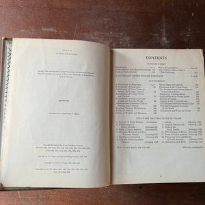 Webster's New Twentieth Century Unabridged Dictionary-1968 Edition-vintage dictionary-copyright and contents pages