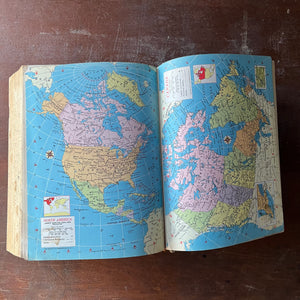 Webster's New Twentieth Century Unabridged Dictionary-1968 Edition-vintage dictionary-view of the maps at the end of the book