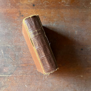 Log Cabin Vintage – Vintage nonfiction – religious text – prayer book – Lutheran Church Book - St. Paul's Lutheran Church Sassaansville, PA - Lutheran Prayer Book - 1918 Edition - View of the spine