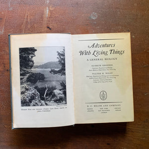Adventures in Living Things: A General Biology - 1938 Edition - title page