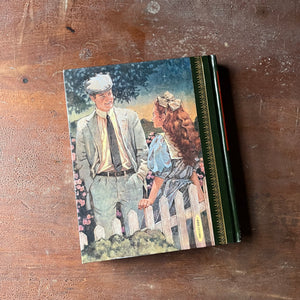 Log Cabin Vintage – vintage children’s book, children’s book, chapter book, Children's Classics Edition - Anne of Green Gables by Lucy Maud Montgomery with illustrations by Troy Howell - 1988 Children's Classics Edition - view of the back cover