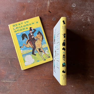 Log Cabin Vintage – vintage children’s book, vintage fiction, vintage non-fiction, Doubleday Book Clubs Best In Children’s Books Series - 1957 Volume #1 - view of the embossed spine