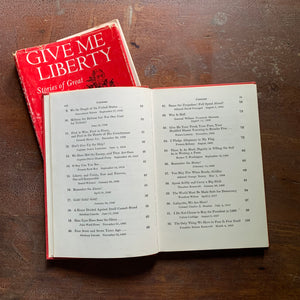 Give Me Liberty Stories of Great American Sayings by Natalie Miller - Table of Contents