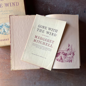 Log Cabin Vintage – classic literature – epic saga - Gone with the Wind by Margaret Mitchell illustrated by Ben Stahl - view of the pamphlet included in the book