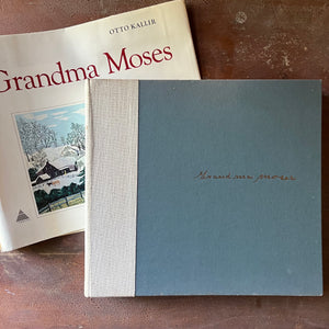 Grandma Moses Coffee Table Book by Otto Kallir with Dust Jacket - view of the front cover\