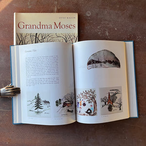 Log Cabin Vintage - vintage non-fiction book, non-fiction book, art book, vintage art book - Grandma Moses by Otto Kallir with Dust Jacket - view of the illustrations