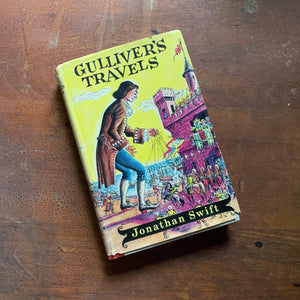 Gulliver's Travels by Jonathan Swift - 1954 Junior Deluxe Editions - Dust Jacket Cover