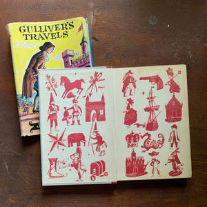 Gulliver's Travels by Jonathan Swift - 1954 Junior Deluxe Editions - inside cover