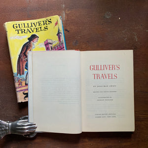 Gulliver's Travels by Jonathan Swift - 1954 Junior Deluxe Editions - title page