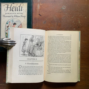 Heidi by Johnanna Spyri with Book Sleeve - Illustrated Junior Library Edition - Illustration