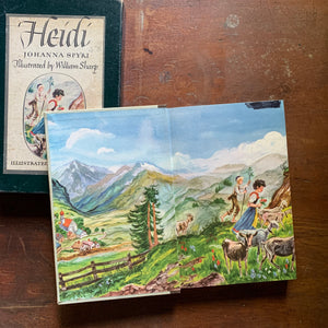 Heidi by Johnanna Spyri with Book Sleeve - Illustrated Junior Library Edition - Inside Cover