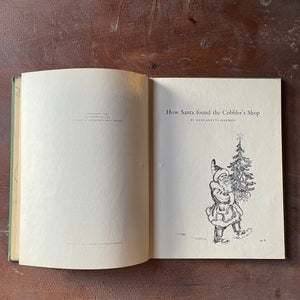 Log Cabin Vintage – vintage children’s book, children’s book, Christmas book – How Santa Found Cobbler's Shop by Margaretta Harmon with illustrations by Willy Pogany - view of the copyright & half title page