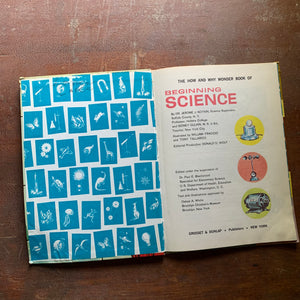 How and Why Wonder Book of Beginning Science - inside cover & title page