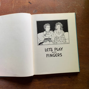 Let's Play with Fingers by Florence Gillette Sumner - Title 