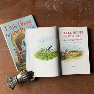 Log Cabin Vintage – vintage children’s book, children’s book, chapter book, living history - Little House on the Prairie 75th Anniversary Edition by Laura Ingalls Wilder with Illustrations by Garth Williams – view of the title page