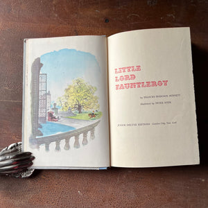 Little Lord Fauntleroy by Frances Hodgson Burnett - a 1954 Junior Deluxe Editions Children's Book - view of the title page