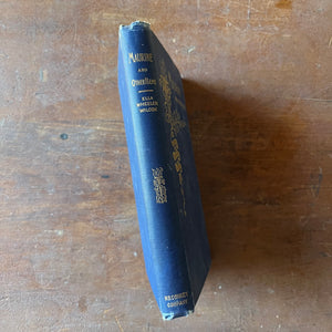 Log Cabin Vintage – antique non-fiction – poetry – antique children’s book – Maurine and Other Poems By Ella Wheeler Wilcox - view of the spine
