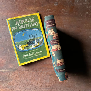 Miracle in Brittany by Mildred Jordan - 1950 First Edition - view of the spine