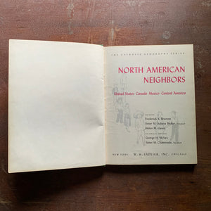 North American Neighbors The Catholic Geography Series - view of the title page