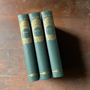 Old Surehand Trilogy by Karl May - Bands I, II, & III Written in German - view of the spines