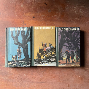 Old Surehand Trilogy by Karl May - Bands I, II, & III Written in German - front covers