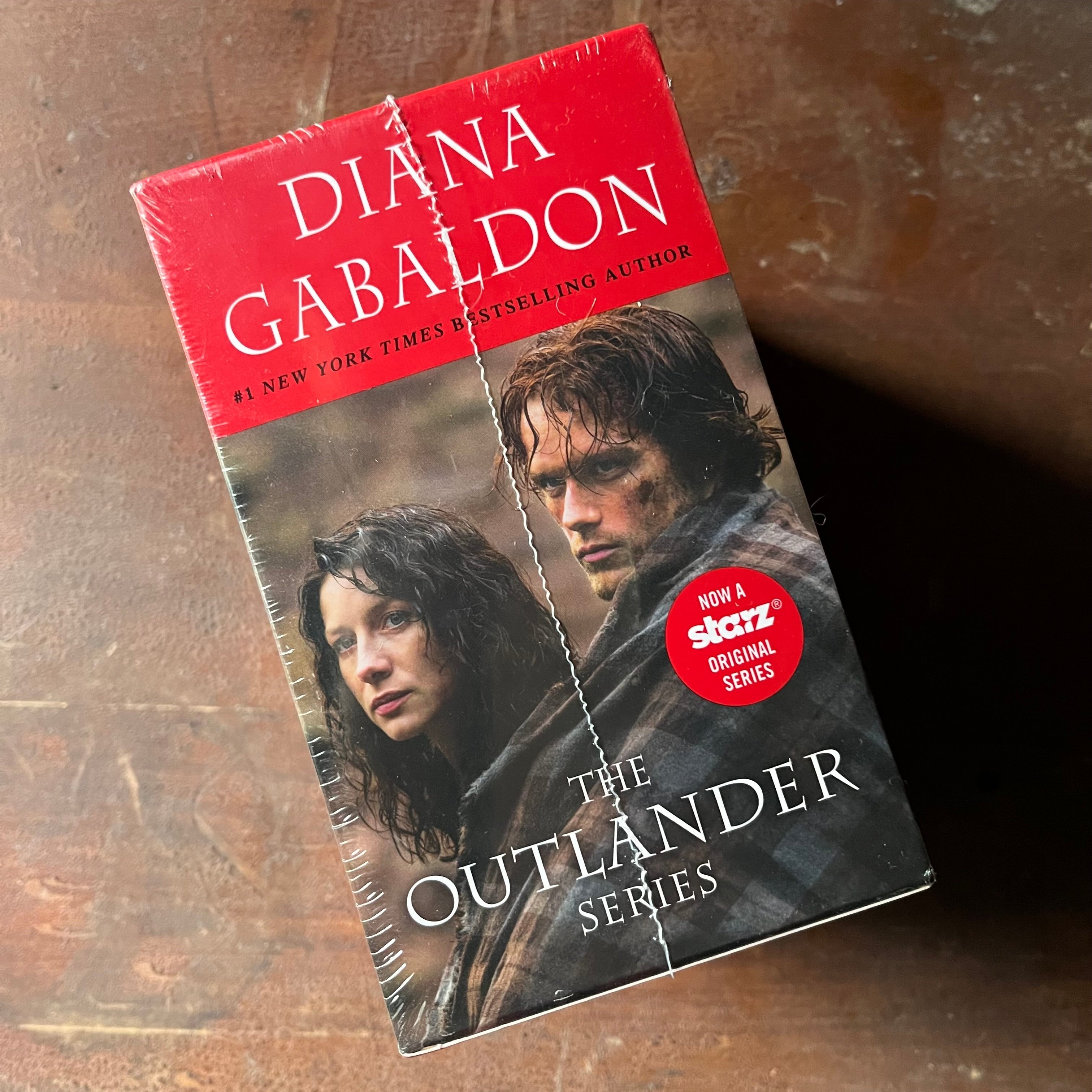 The Outlander Series Box Set by Diana Gabaldon - view of the side of the box