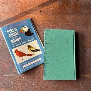 Log Cabin Vintage – vintage non-fiction – nature books – bird identification book – field guide – Peterson Field Guide - A Field Guide to the Birds Easter Land and Water Birds - Written by Roger Tory Peterson - view of the back cover