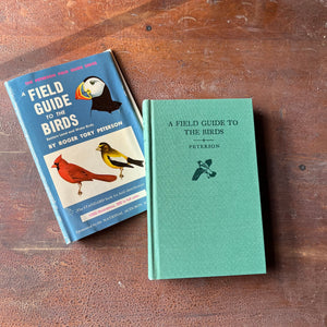 Log Cabin Vintage – vintage non-fiction – nature books – bird identification book – field guide – Peterson Field Guide - A Field Guide to the Birds Easter Land and Water Birds - Written by Roger Tory Peterson - view of the front cover