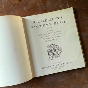 R. Caldecott's Picture Book No. 2 by Randolph Caldecott - view of the title page