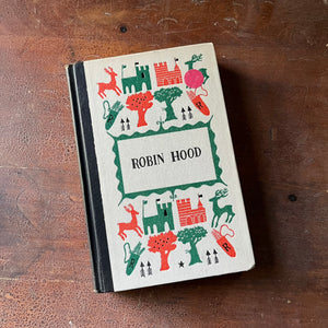 The Merry Adventures of Robin Hood - a 1955 Junior Deluxe Editions Children's Chapter Book - View of the Front Cover