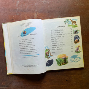 Science Everywhere - a 1961 Children's Science School Book - Copyright and Table of Contents Pages