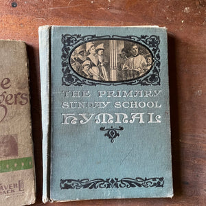 Set of Three Vintage Hymnals - Songs for Little Singers, The Primary Sunday School Hymns, & Songs of the Peacemaker - view of the front cover of The Primary Sunday School Hymnal