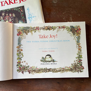 The Tasha Tudor Christmas Book Take Joy! - title page